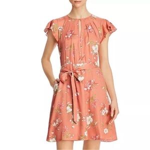 Rebecca Taylor Lita Coral Floral Dress. Size 6
